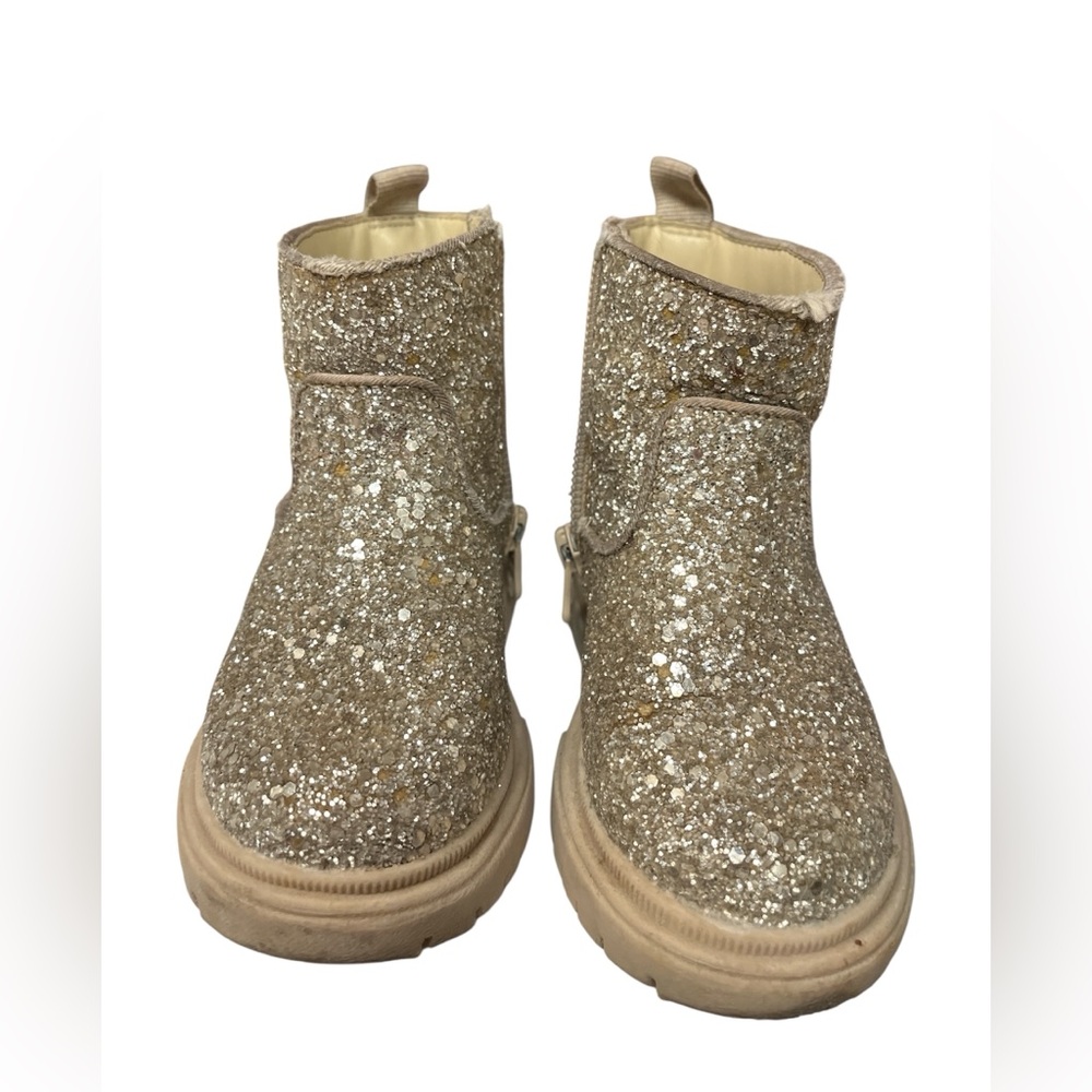Girls’ (Toddler) Cat & Jack Gold Glitter Boots